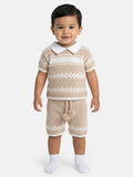 Baby Boy Pedro Collection 2-piece Spanish Knitted Set - Beige