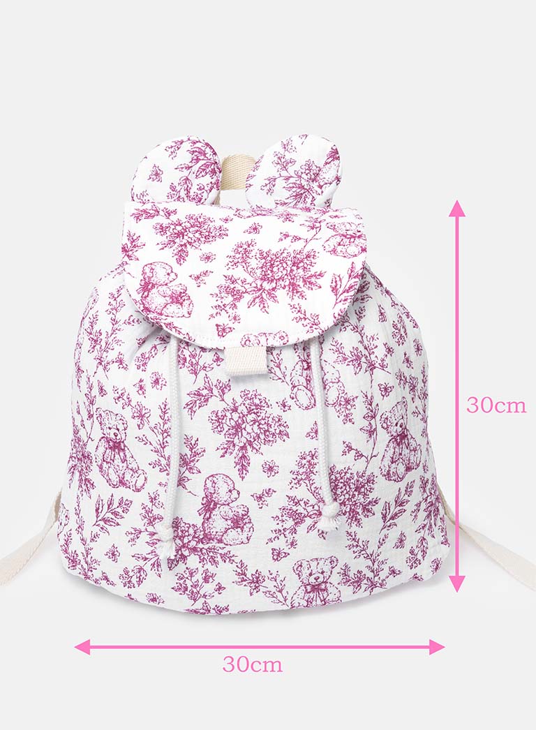 Toddler Rucksack - Teddy Collection - Cherry Red