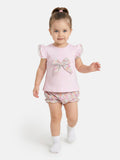 Baby Girl Elena Collection Spanish Romper 2-Piece Set - Baby Pink
