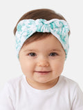 Baby Girl Safari Collection Velour Headband - Mint Green