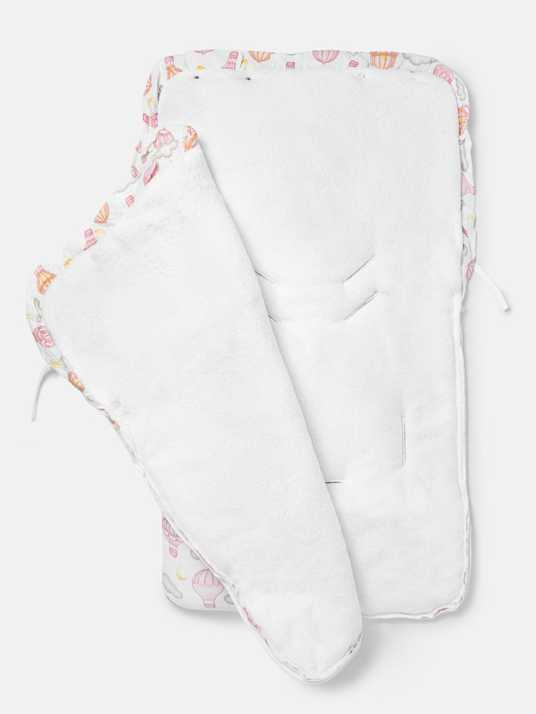 Baby Hot Air Balloon Collection Footmuff - Baby Pink