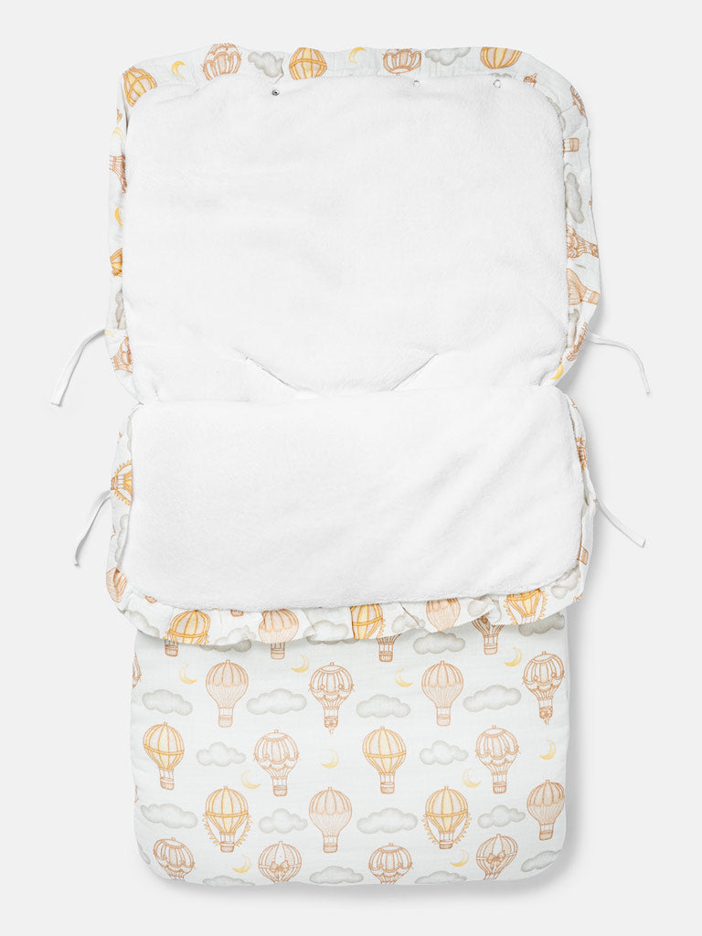 Baby Hot Air Balloon Collection Footmuff - Beige