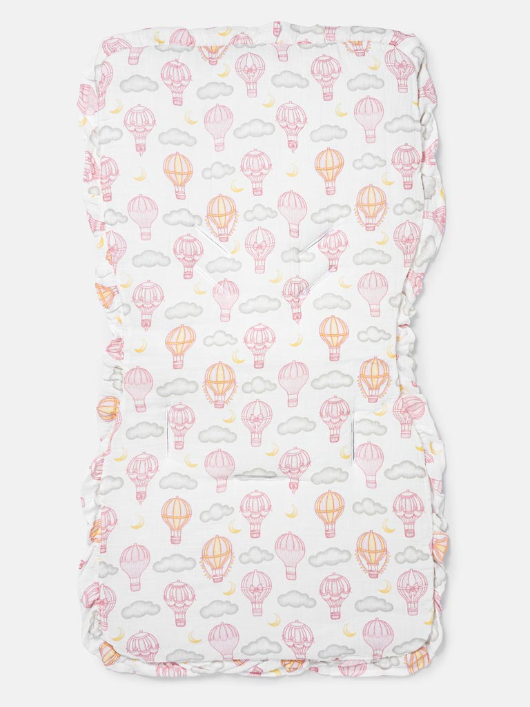 Baby Hot Air Balloon Collection Car Seat Liner - Baby Pink