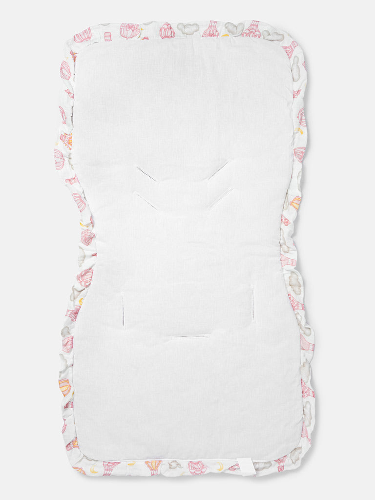 Baby Hot Air Balloon Collection Car Seat Liner - Baby Pink