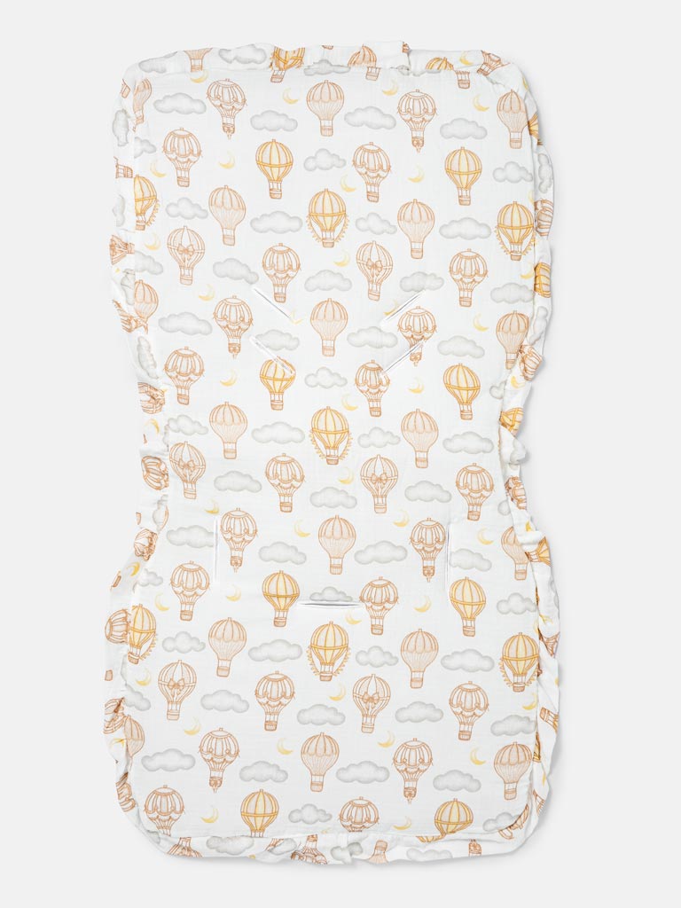 Baby Hot Air Balloon Collection Car Seat Liner - Beige