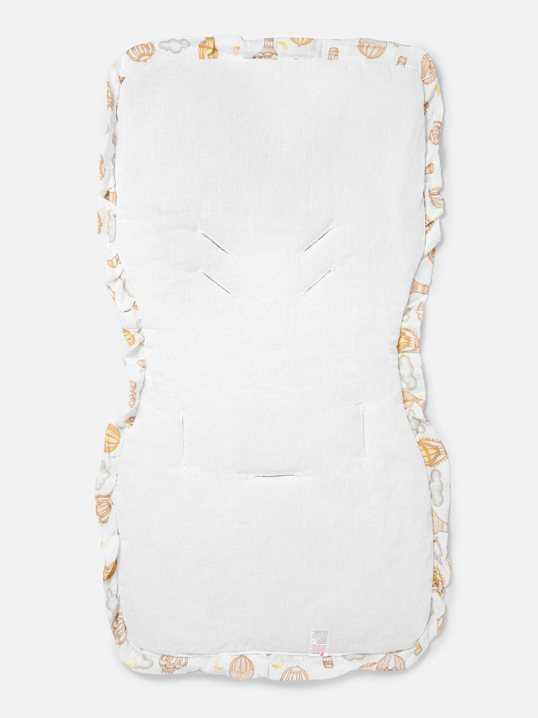 Baby Hot Air Balloon Collection Car Seat Liner - Beige