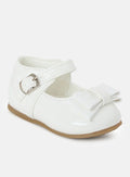 Baby Girl Jemma Collection Buckle Strap Shoes - White