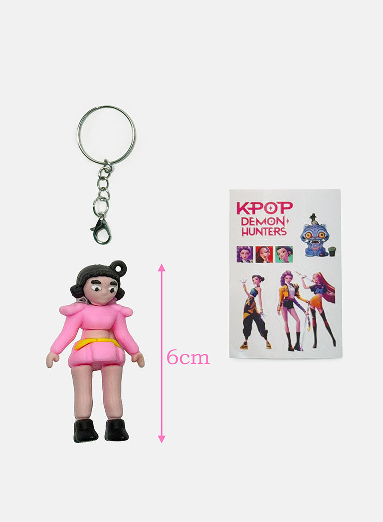 K-POP DEMON HUNTERS  Keychain Doll + Stickers - Single Blind Capsule