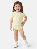 Baby Girl Soraia 2-piece Spanish Knitted Set - Lemon Yellow