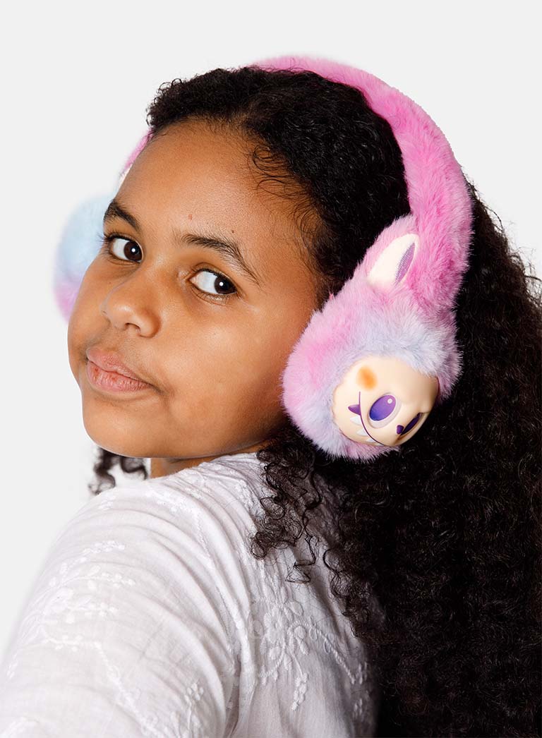 Labubu "Big Into Energy" Plush Earmuffs - Unofficial item - LUCK