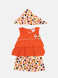 Baby Girl Marie French Collection 3-Piece Summer Set-Orange Polka Dot