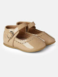 Girls Elegant Hard Soled Shoes Debbie - Camel / Tan
