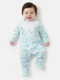 Baby Grow for Girls Safari Collection with Satin Bows - Mint Green