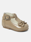 Baby Girl Sally Collection Buckle Strap Shoes - Camel