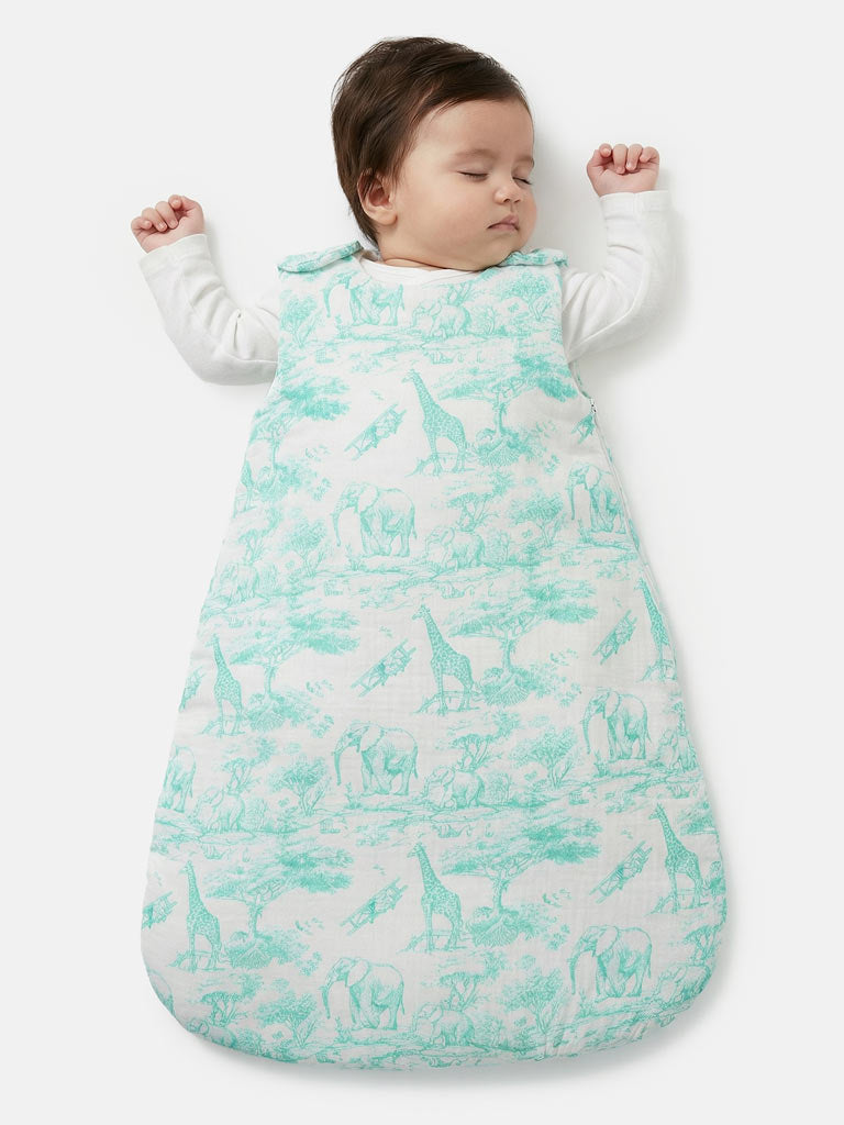 Baby Safari Collection Sleeping Bag - Mint Green