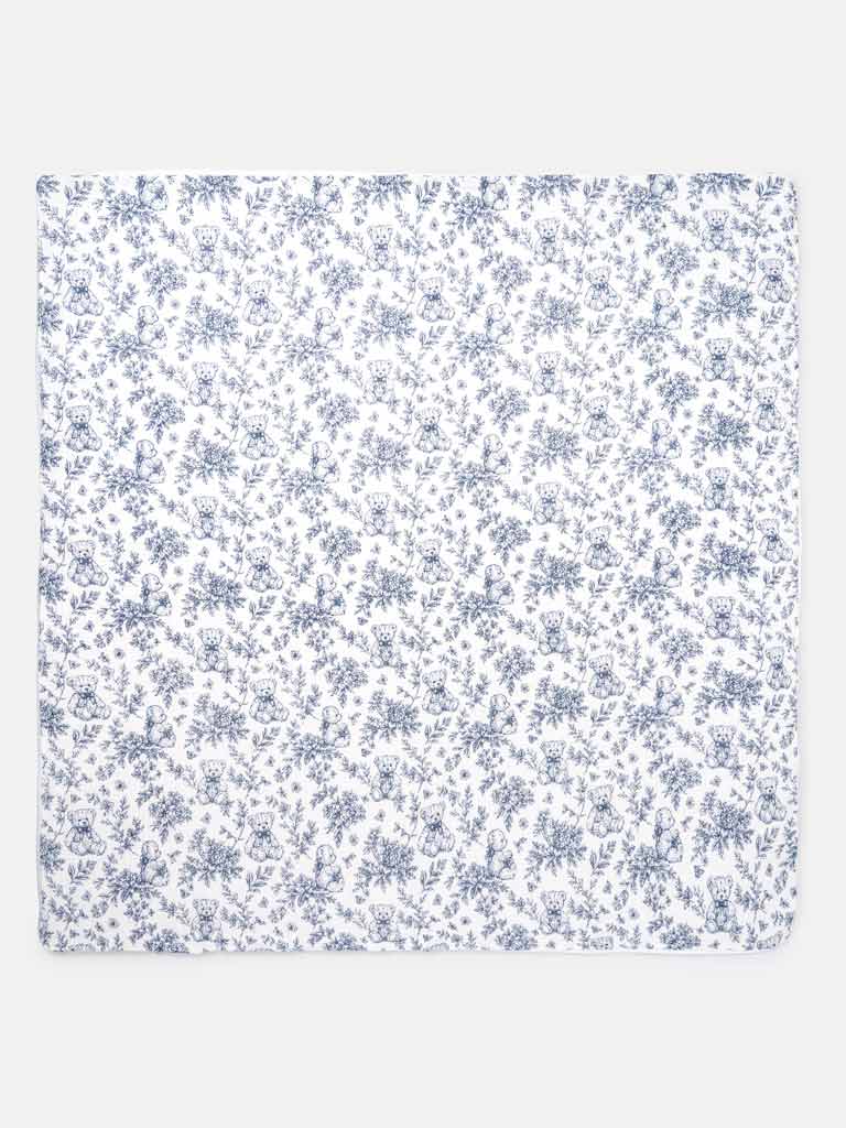 Baby Blanket - Teddy Collection - Navy Blue