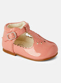 Baby Girl Buckle Strap Sevva Shoes TIA Collection - Peach