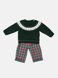 Baby Boy Rudolph Collection Knitted 2-piece Set - Green