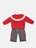 Baby Boy Rudolph Collection Knitted 2-piece Set - Red & Green