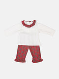 Baby Girl Holiday Angel Collection 2-piece Set - White & Red