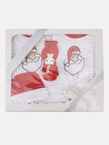 Baby Unisex 6-piece Christmas Gift Box Set - Red