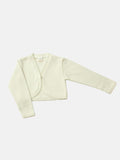 Luxury Baby Girl Bolero with Pearl - Ivory