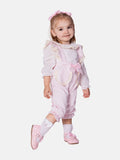 Baby Girl Clara Collection Spanish Dungarees - Baby Pink