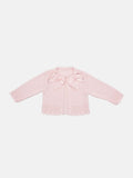 Baby Girl Cardigan with 2 Big Bows - Pink