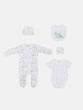 Baby Unisex Watch Me Grow Dino Safari 5-piece Set - White