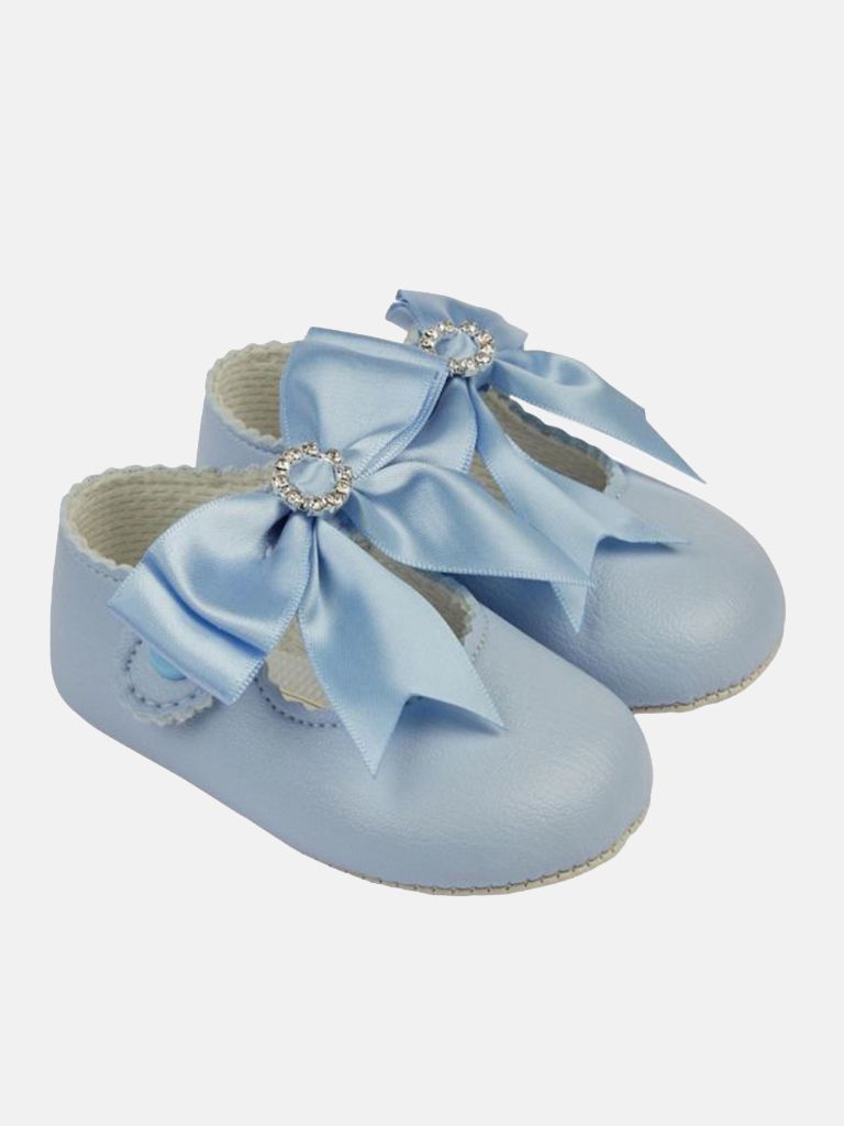 Baypods Girls Diamanté Soft Soled Shoe - Baby Blue