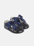 Baypods Girls Diamanté Soft Soled Shoes - Navy Blue