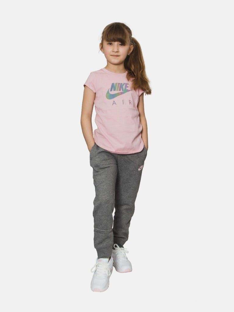 Nike Junior Girl Nike Air Reflective Logo Printed T-Shirt - Pink